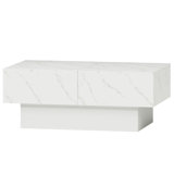 Dawsey Extendable Coffee Table with LED Lights & Storage