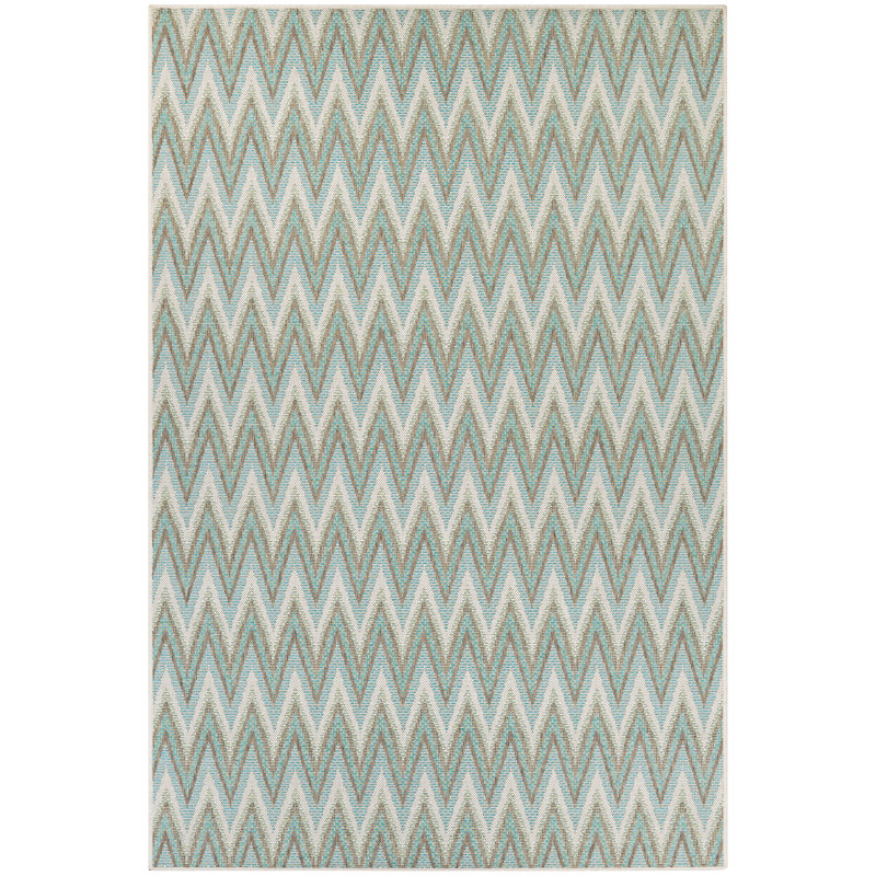 Tapis bleu Garbielle, Rectangle 7 pi 6 po x 10 pi 9 po