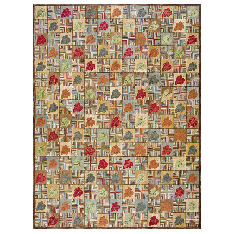 Hand Hooked Wool Patchwork Area Rug