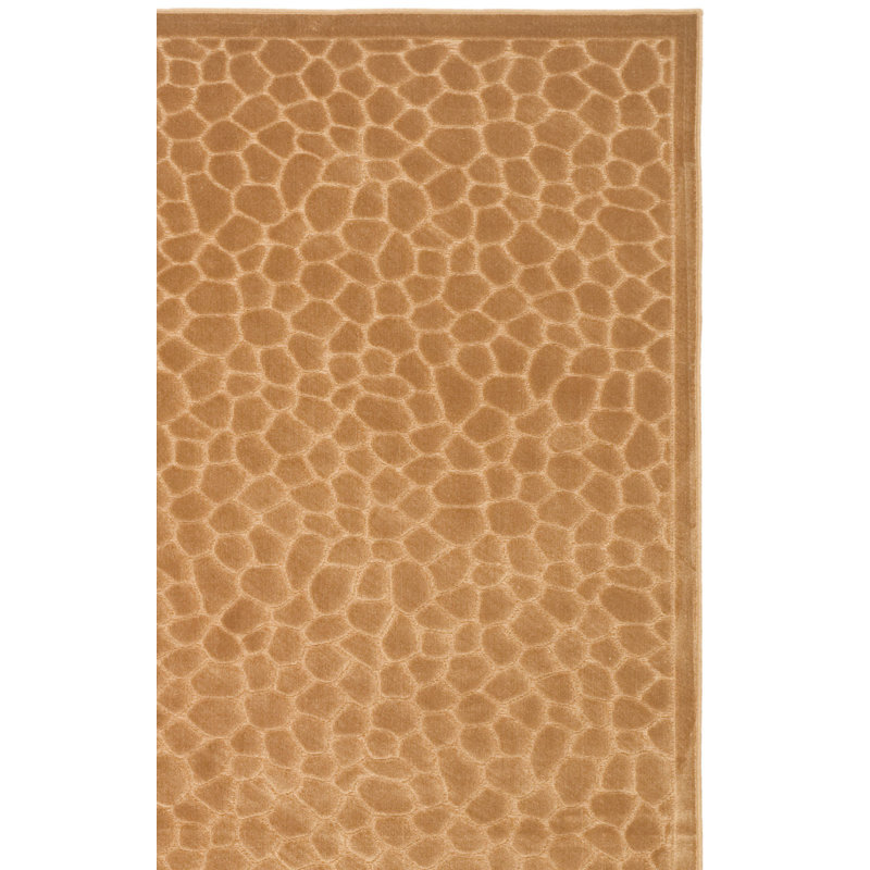 Martha Stewart Reptilian Hand-Tufted Brown/Tan Area Rug, Rectangle 5'3" x 7'6"