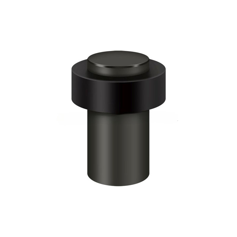 Deltana UFB7500U10B Round Universal Floor Bumper 3", Heavy Duty, Solid Brass in Oil-rubbed Bronze, Oil Rubbed Bronze