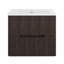 Meuble-lavabo simple mural 24 po avec comptoir en céramique 24 po-219085216