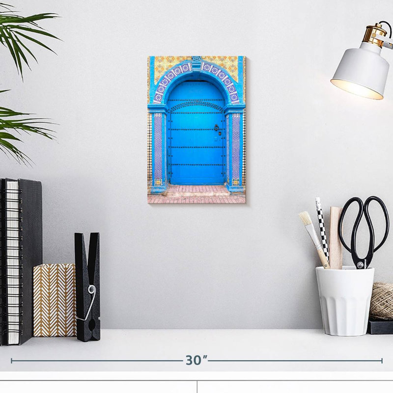 Door In Morocco, 12" H x 8" W