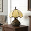 Lampe de table 11 "en verre coloré de style Tiffany avec base Dragonfly
