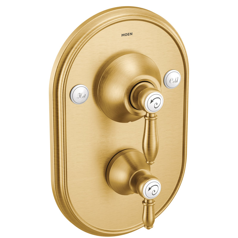 Weymouth Posi-Temp with Built-in 3-Function Transfer Valve Trim Kit, Brushed Gold