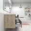 Ensemble de meuble-lavabo mural simple 60 po Moncear-364952490
