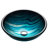 Ladon Glass Circular Vessel Bathroom Sink