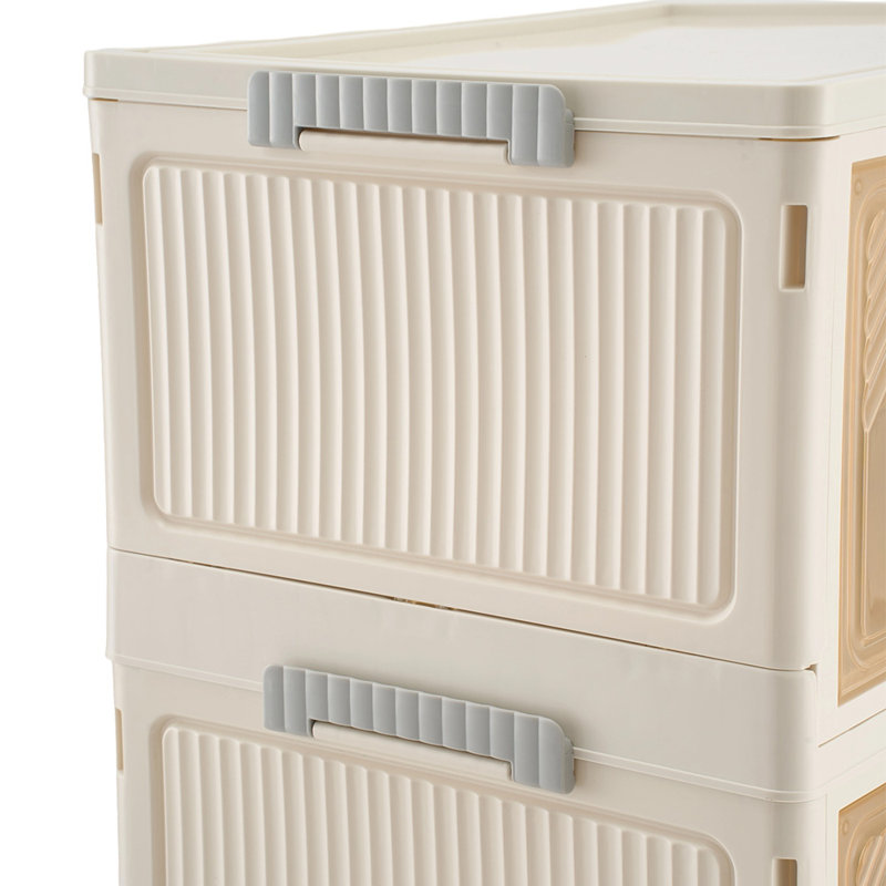 6 Pair Stackable Shoe Rack, 83cm H x 39cm W x 28cm D