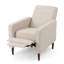 Fauteuil inclinable manuel capitonné à boutons-1752336899