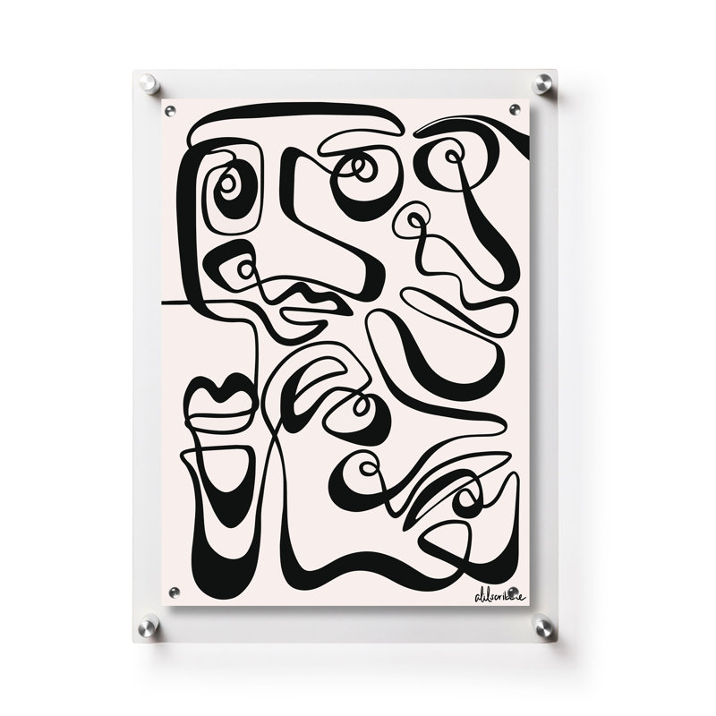 Acrylic Single Panel Magnetic Wall Frame - Memo Board, 11" x 17", Silver