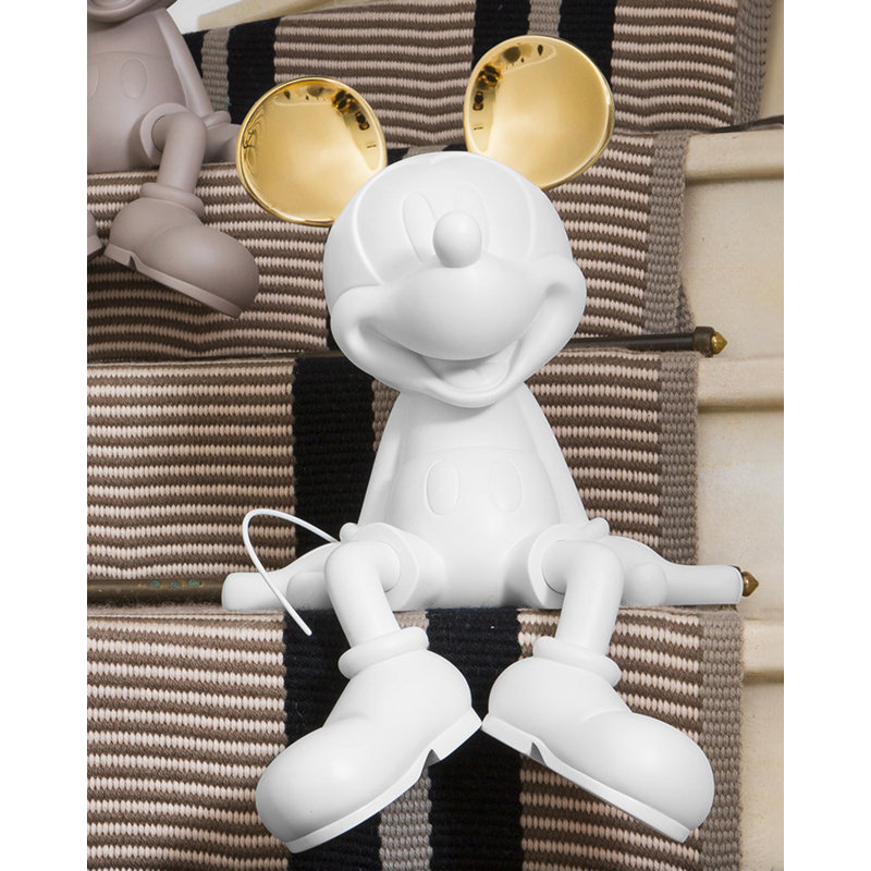 Mickey Mouse TAKE 2 Taupe & Gold 19in, White/Gold