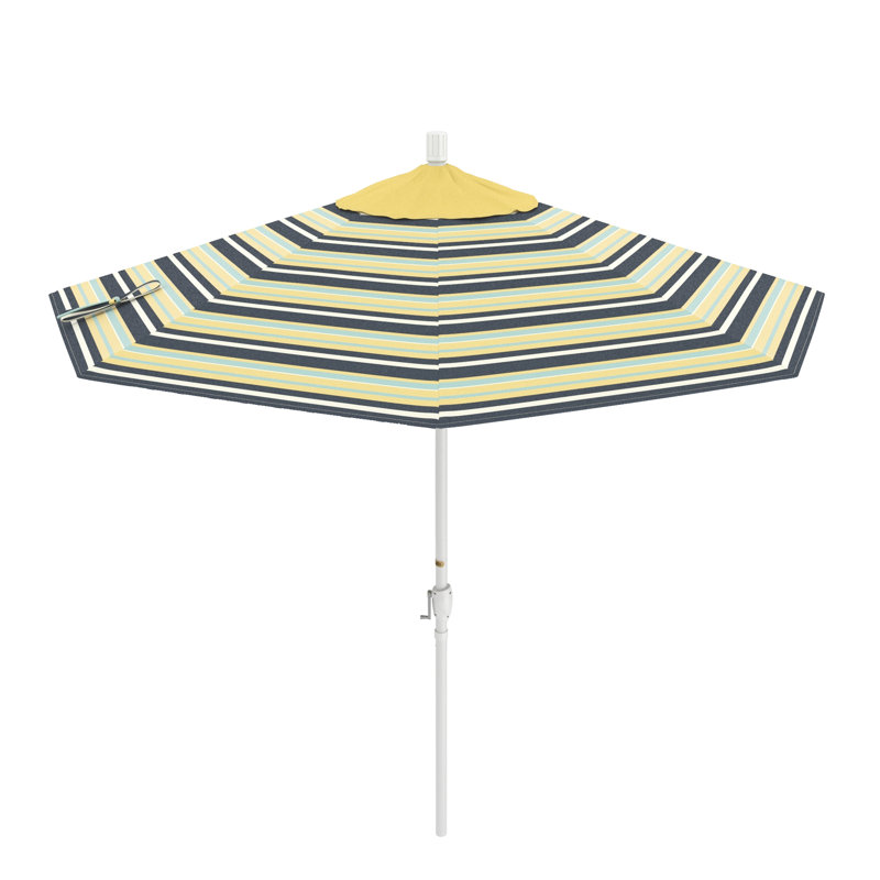 Parasol de marché 9 pi Junerose, Captiva Admiral - Pacifica Premium, Blanc mat