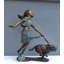 Fille et chien en marche