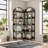 Corner Bookshelf Arched Bookcase, L Shaped Bookshelf Industrial Corner Shelf-537917018