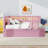 Upholstered Platform Daybed With Trundle Bed, Upholstered Bed Frame With USB-643683387