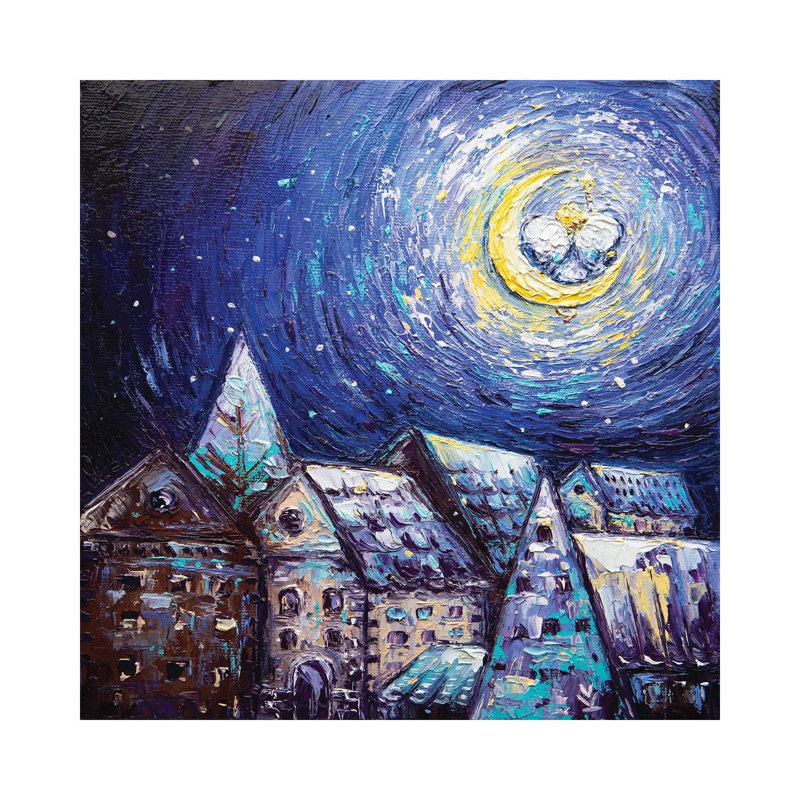 Angel by Betsy McDaniel - Painting on Canvas, 45.72 cm H x 45.72 cm W x 1.91 cm D, Wrapped Canvas