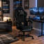 Fauteuil de jeu de course et de course réglable, inclinable et ergonomique en similicuir-577848956