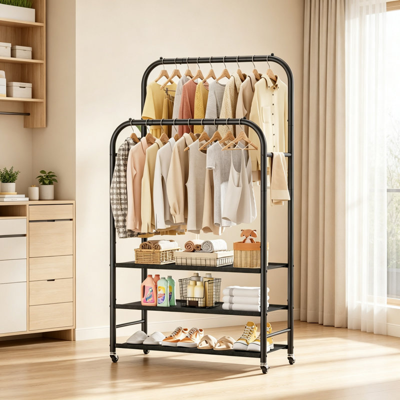74 cm Clothes Rack, Black