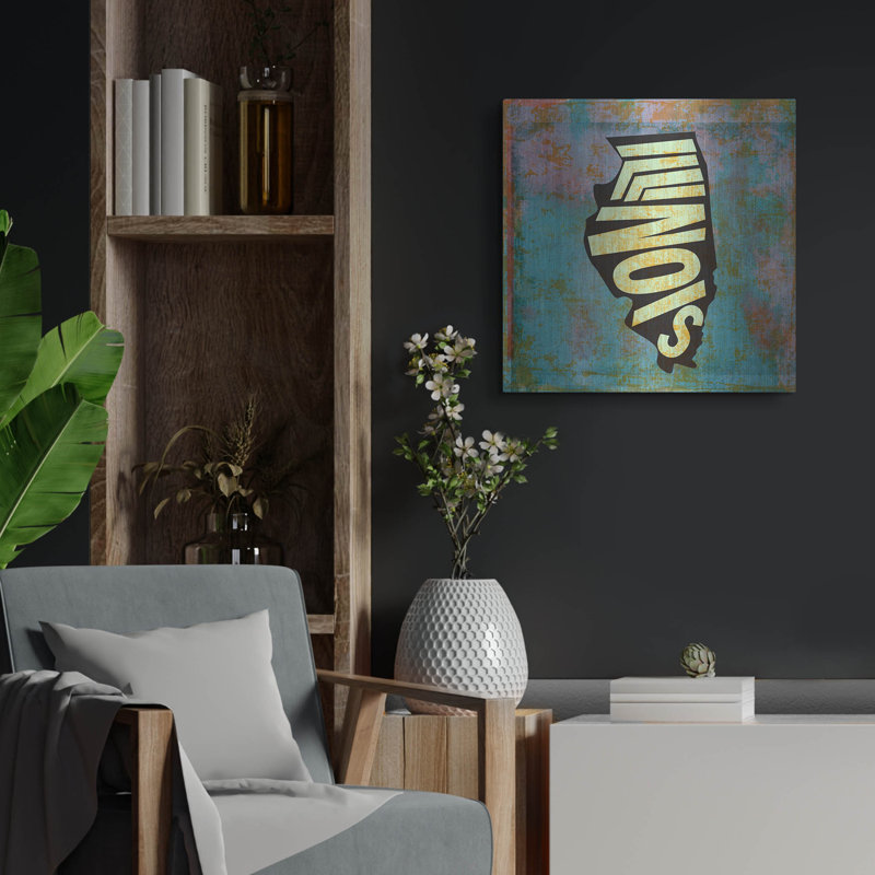 'Illinois' by Art Licensing Studio Wall Art