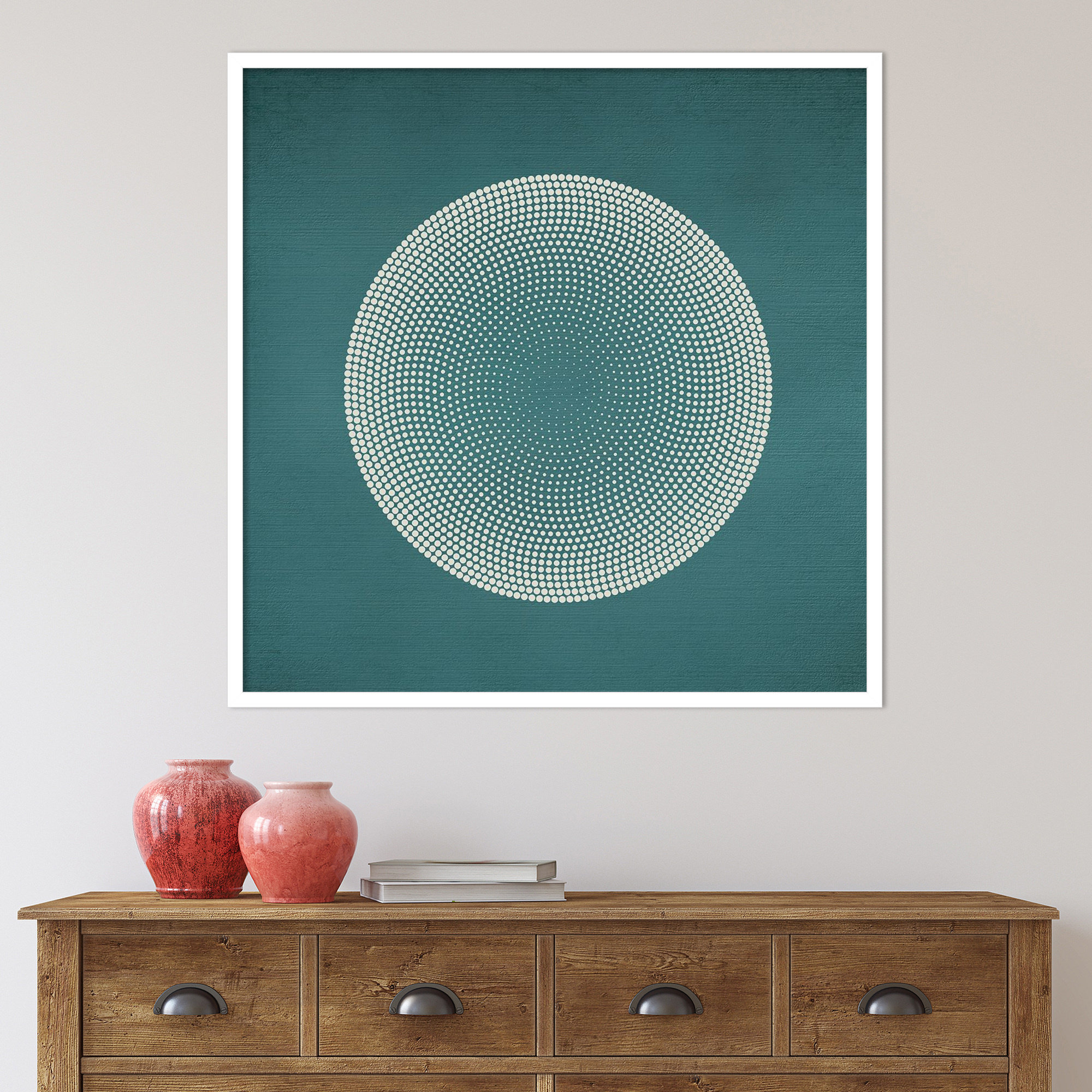 Circles by Incado, 33" H x 33" W x 1" D, White