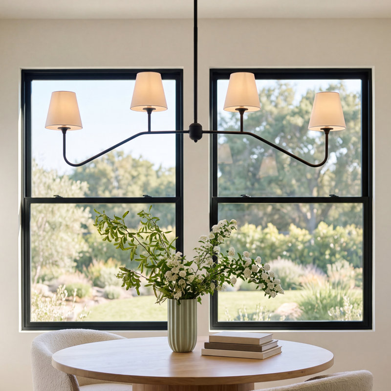 Lane 4-Light Chandelier, Black