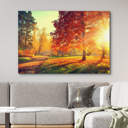IDEA4WALL Vibrant Color Autumn Scene Fall Forest Maple Trees Natural ...