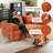 Modular Sectional Sofa Bed With Customizable Layout-535832278
