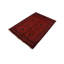 Tapis oriental rouge / noir en laine noué à la main 4 pi 3 po x 6 pi 2 po Cremeans