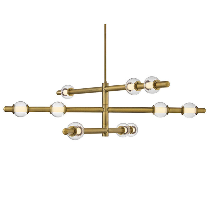 Hinkley Saxon Chandelier, 14.25" H x 50" W x 50" D