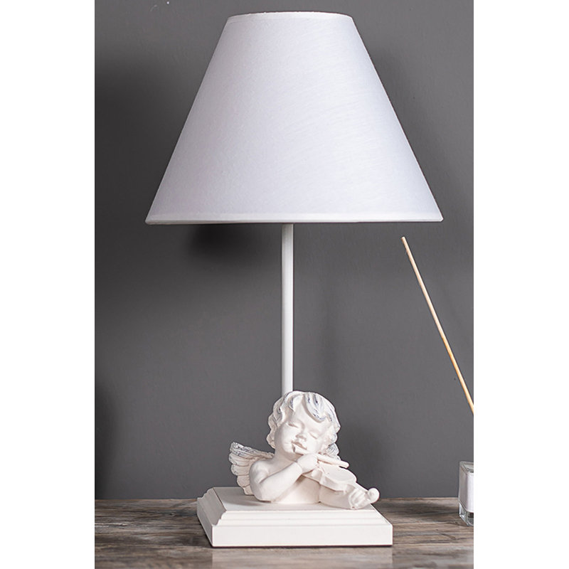 Lampe de table blanche 16,5 po
