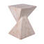 Table d'appoint 18,5 "en marbre beige 18,5"