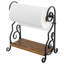 Metal and Wood Freestanding Paper Towel Holder-104655091