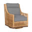 Outdoor Peninsula Gliding Wicker/Rattan Chair with Cushions-301211511-301233306-396858723