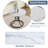 A Modern Minimalist Circular Dining Table, 33.3 - Inch Diameter, White Marble Textured Pattern Desktop, Uniquely Shaped Legs, Elegant & Practical For Dining Spaces