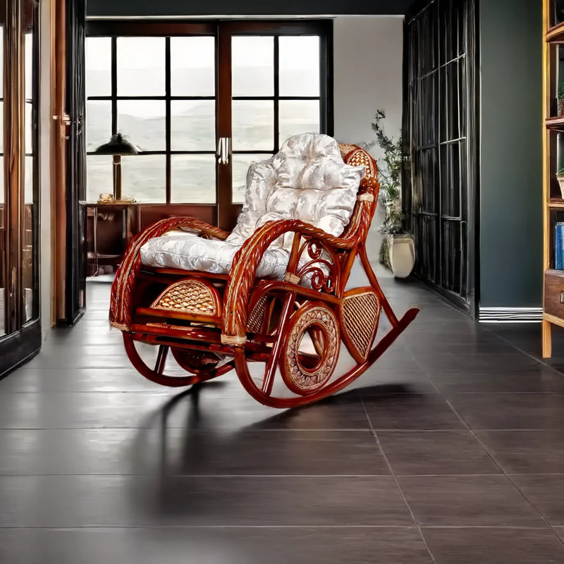 Quality rattan woven leisure home rocking chair