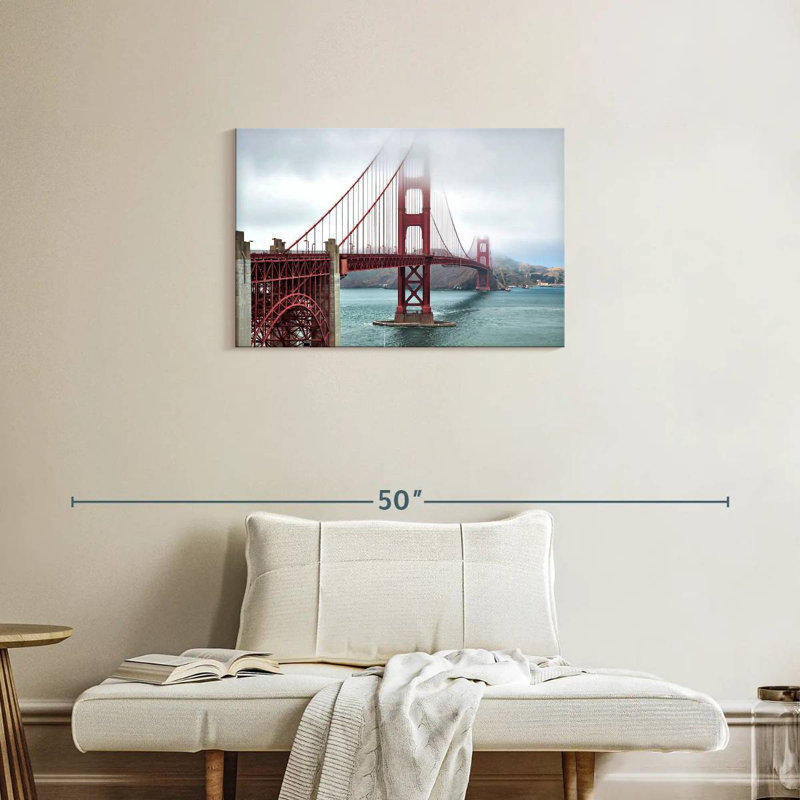 Brume orageuse Lilie Golden Gate Bridge, H 20 po x l 30 po