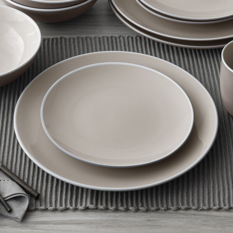 Noritake ColorTrio Coupe 4-Piece Place Setting, Clay
