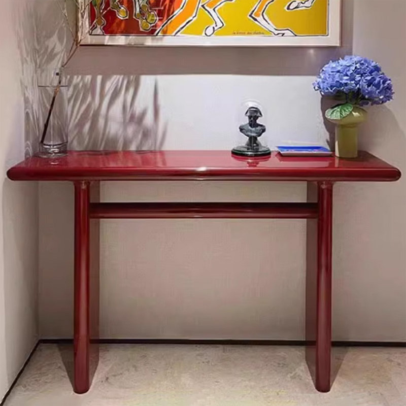 Nordic minimalist console table, 33.46" H x 59.06" W x 13.78" D