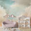 Rêve ciel pastel avec des nuages doux-376661296