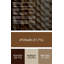 Art mural horizontal rayé horizontal brun clair en métal brun clair-860152133