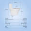 Toilette monobloc Tornado Flush