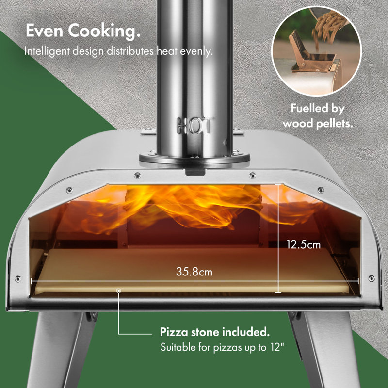 VonHaus Countertop Wood Burning Pizza Oven