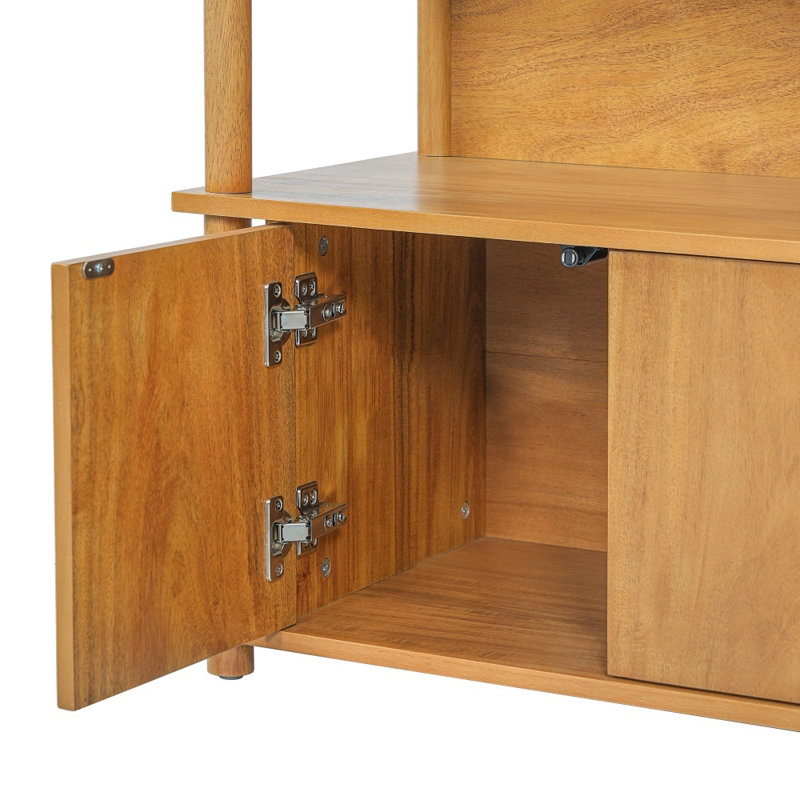 Table de chevet en bois, table d'appoint moderne avec tablette ouverte et armoire de rangement cachée, table de bout polyvalente pour chambre à coucher, salon et entrée