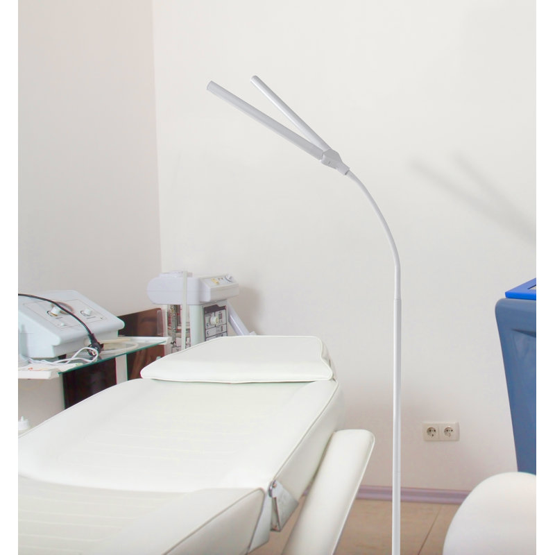 Double lampe sur pied arquée à DEL 52 po