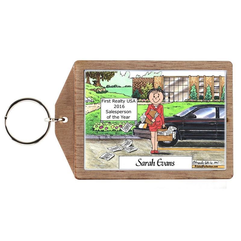 Porte-clés personnalisé en bois, Oui