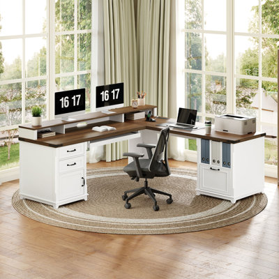 Bureau en L 69 po Farmhouse