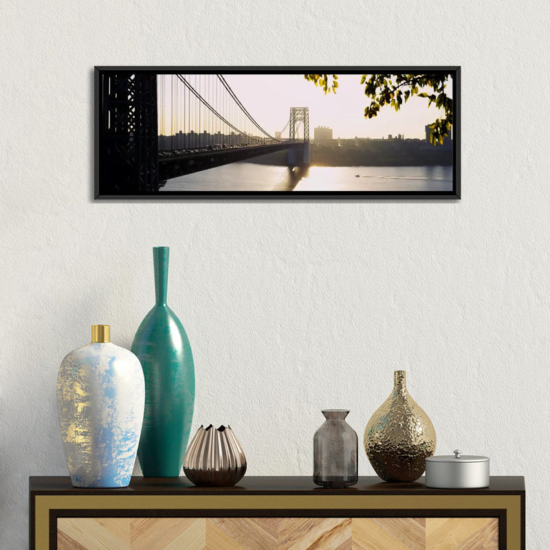 «George Washington Bridge, New York City», reproduction de photo sur toile, H 12 po x l 36 po x P 1,5 po
