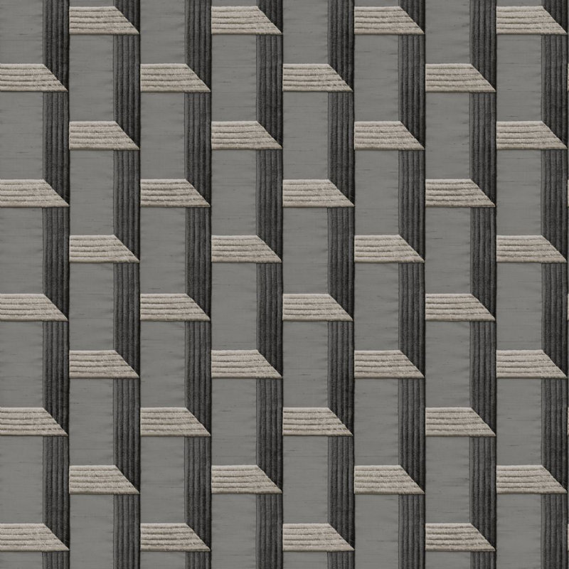 Rouleau de papier peint texturé L 33 pi x l 21 po Taneyville, Gris / argent / taupe