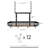 Space-Saving Cookware Organizer with 12 S-Shaped Hooks, Pot Hanger for Kitchen