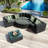 Alizeh 94.1 " W Wicker Patio Sectional with Cushions